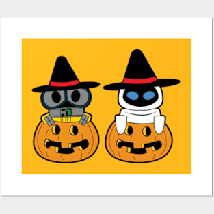 wall e and eve halloween Posters and Art